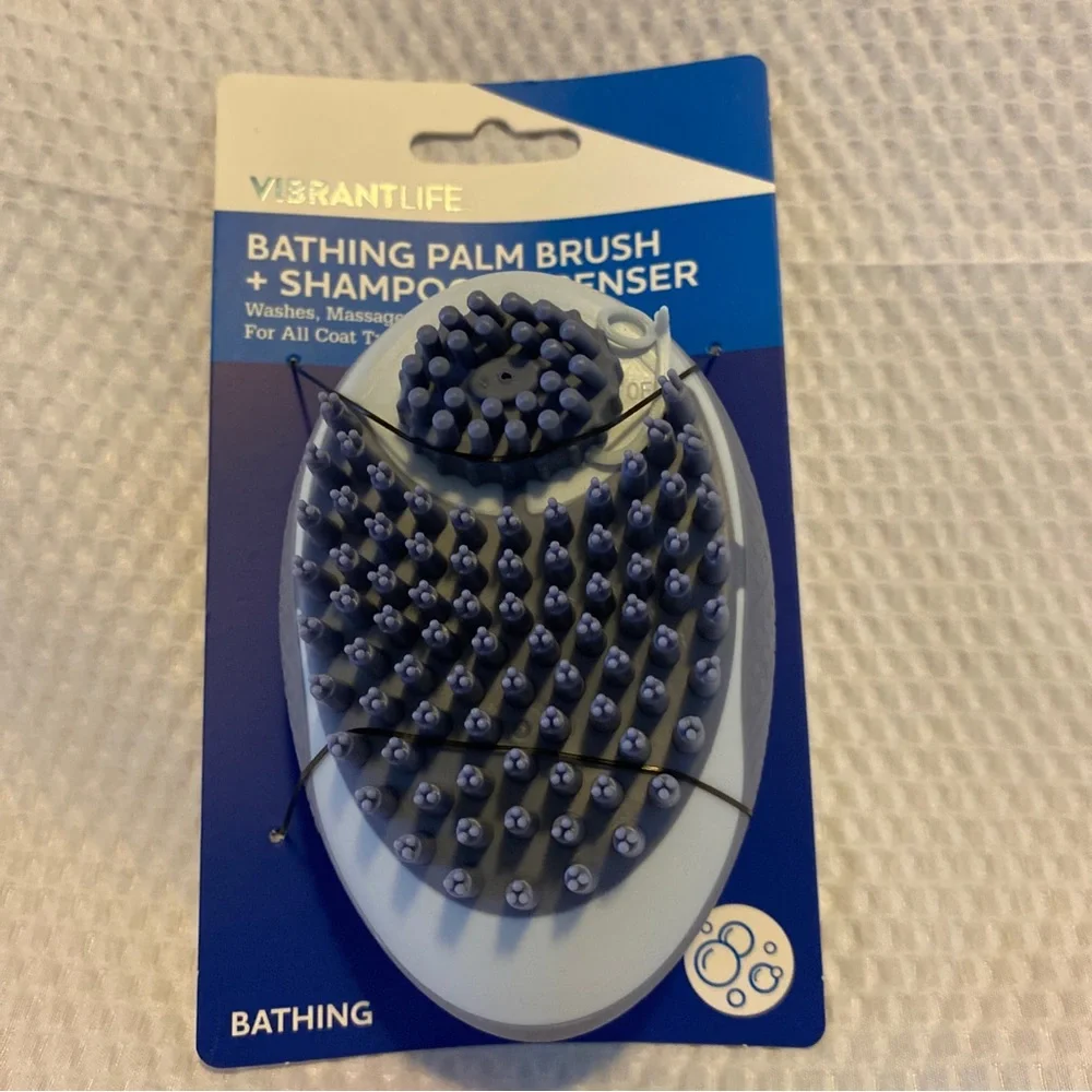 Vibrant Life Bathing Palm Brush + Shampoo Dispenser